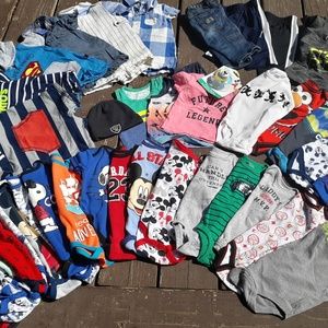 40 piece baby boy bundle set clothing haul